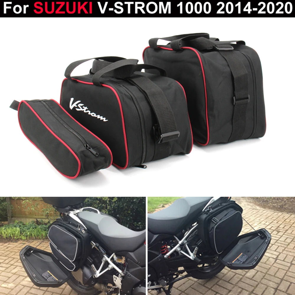 

Motorcycle Bag Saddle Inner Bags Luggage bags For Suzuki V-Strom DL1000 DL 1000 V-STROM DL650 DL 650 Vstrom DL1050 DL 1050 XT