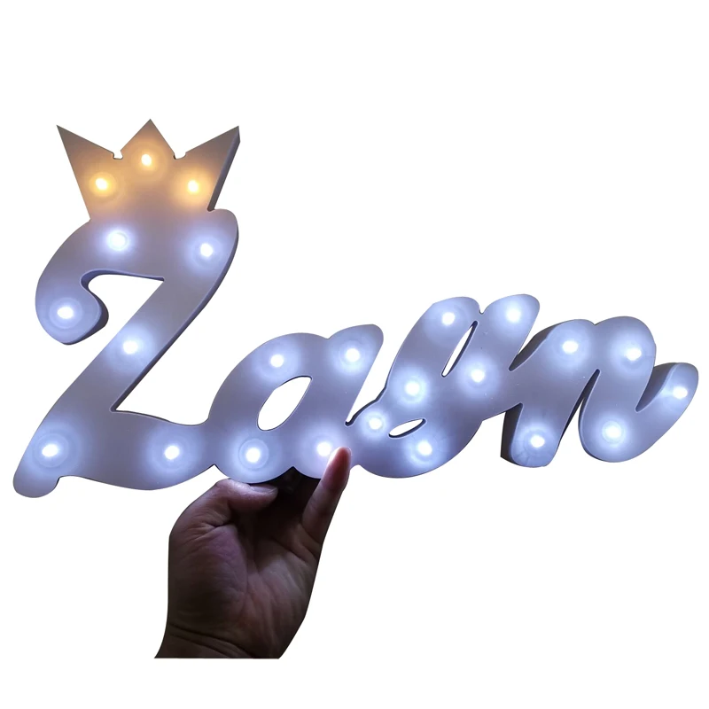 Custom Wood Lamp Sign, Marquee Light Up Night, LED Grow Light, Wall Decoration for Bedroom, Wedding Ornaments Lights