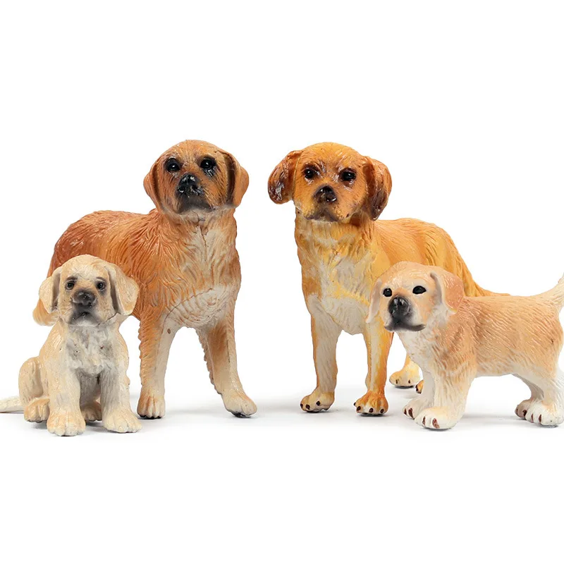 Golden Retriever Dog Model Toys Realistic Dog Figurines Simulation Dog Animals Figure Toys Animal Models