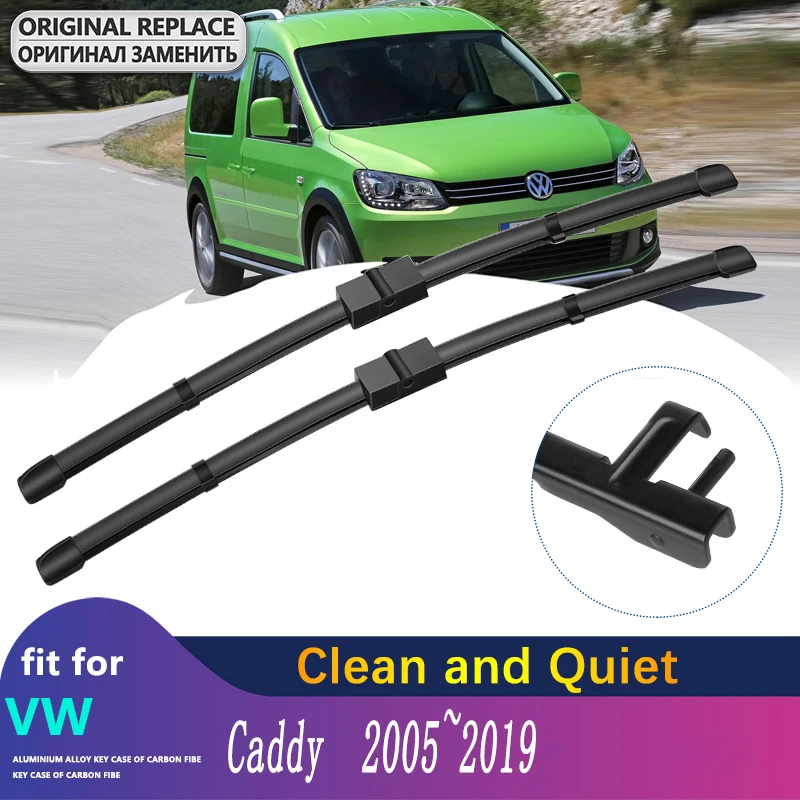 

Car Wiper Blade for Volkswagen VW Caddy 2K 2005~2019 Front Windscreen Windshield Wipers Car Goods 2007 2010 2012 2015 2016