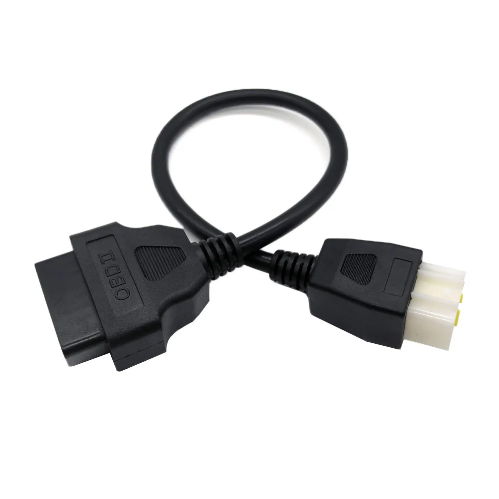 For BENELLI Autocycle OBD II 6 Pin To 16 Pin OBD2 Adapters OBD Diagnostic Cable Motorcycle OBD 2 Extension Cable