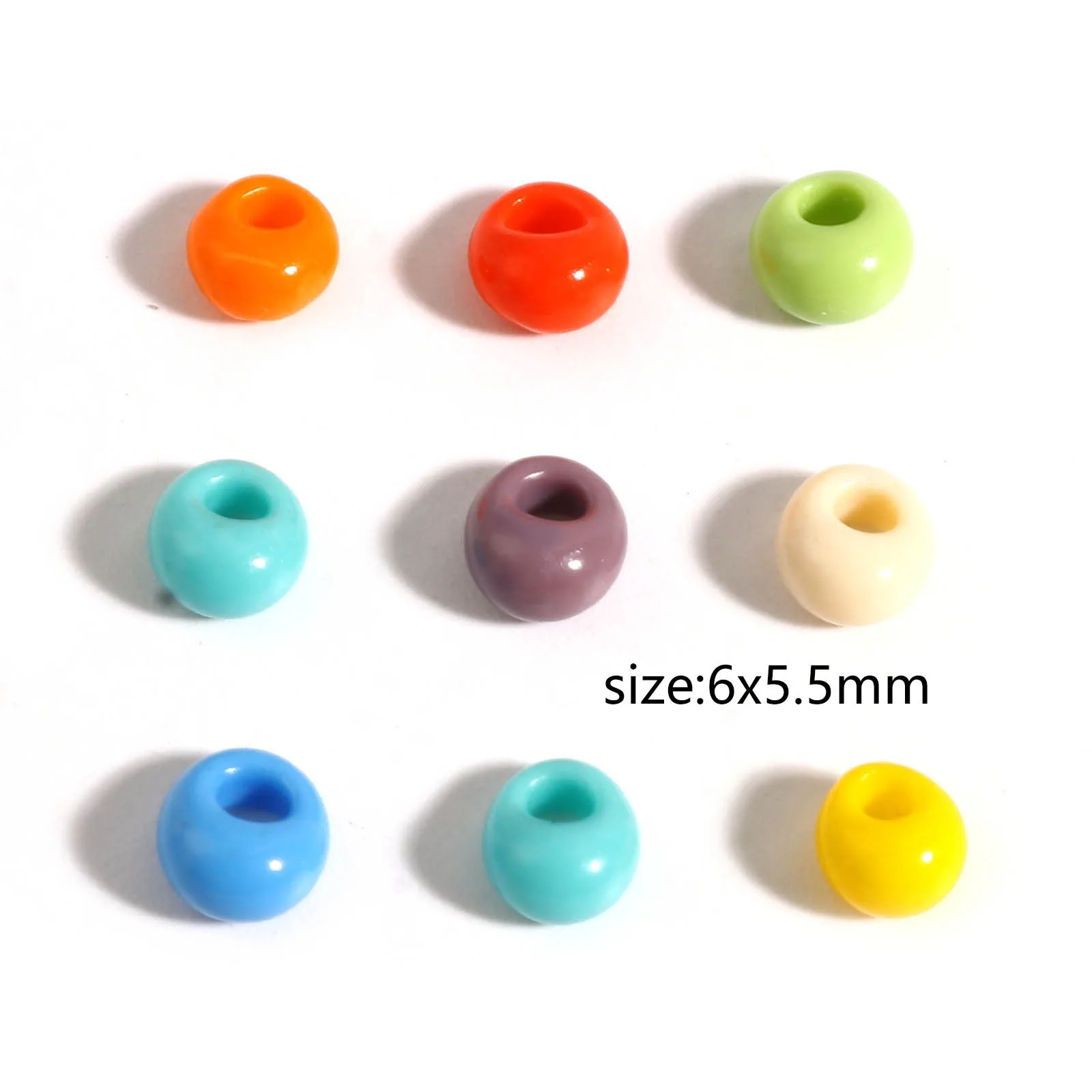 5mm Glass Seed Seed Beads Oval Multicolor Loose Spacer Beads DIY Making Bracelets Necklace Women Party Jewelry Beads,1Bottle