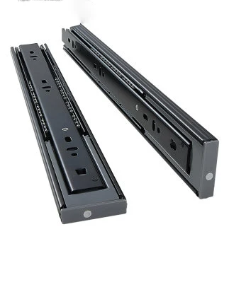 Drawer three-section rail damping buffer track slide computer desk keyboard bracket two section cabinet