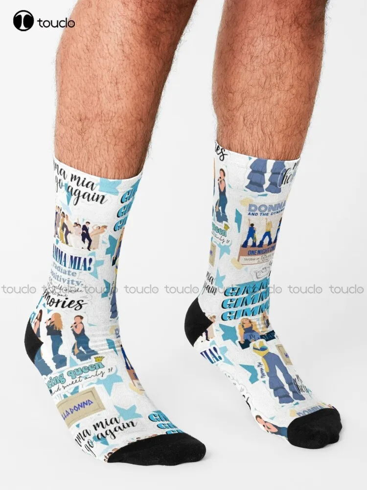 Mm Mamma Mia-Calcetines de oficina personalizados para adultos y adolescentes, medias personalizadas para jóvenes, regalo de Navidad y Halloween, novedad