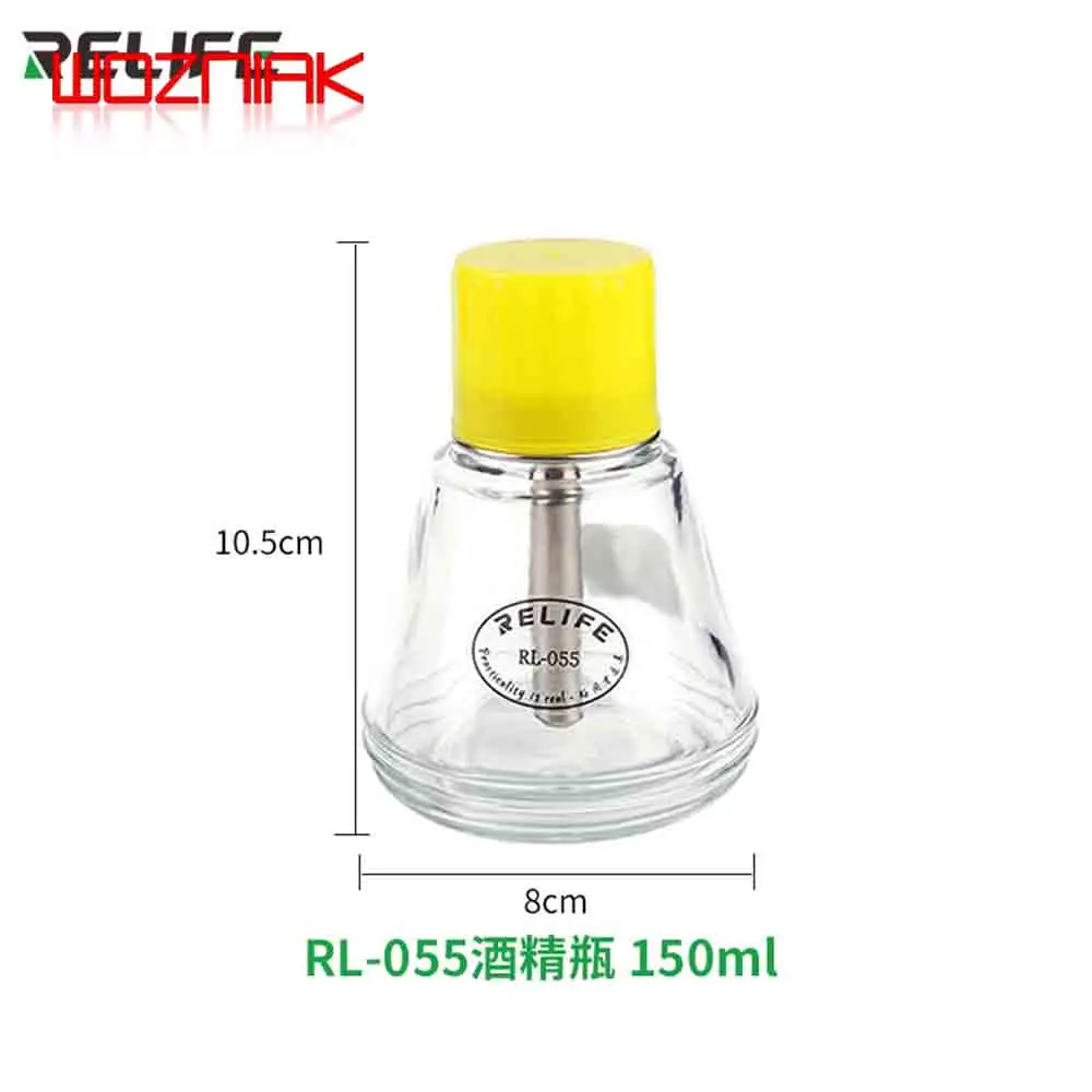 Relife RL-055 Push-type Plastic Bottle Of Alcohol/empty Bottle Transparent Solvent Bottle Glass Water bottles