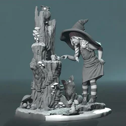 self-assembled New Unassembled 1/24 ancient officer stand Resin Figure Unpainted Model Kit