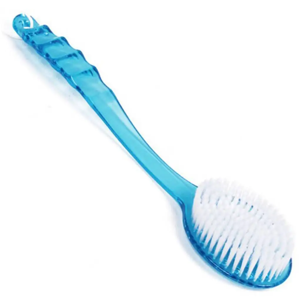 Long Handled Bath Shower Back Brush PET Body Scrubber PS Plastic Massager Skin Cleaning Tool