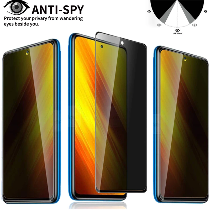 Poco f5 pro, poco f 5 5g cristal templado for poco x5 pro anti espias poko f5 pro screen protector anti spy little poco f5 f3 f4 xiaomi x4 gt m4 pro poco m3 x4 pro 5g x5 privacy glass poco x5 5g