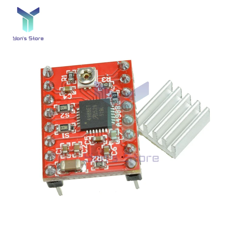 Diymore A4988 Stepper Motor โมดูลพร้อมอ่างความร้อนสําหรับ Arduino 3D เครื่องพิมพ์ Reprap เครื่อง CNC หรือหุ่นยนต์