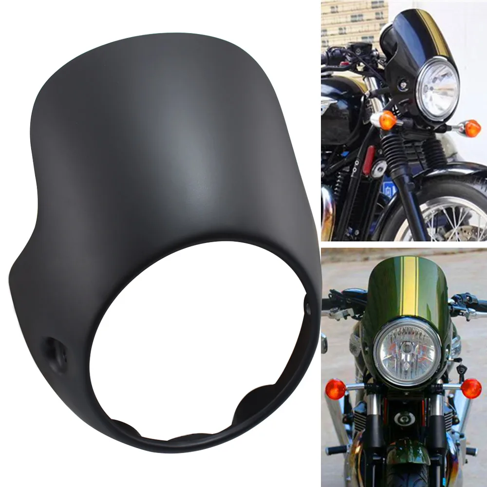 Motorcycle 7 inch Headlight Fairing Mask Cowl For Triumph Bonneville T100 T12 Thunderbird Sport For Honda CB150 R Ducati Monster