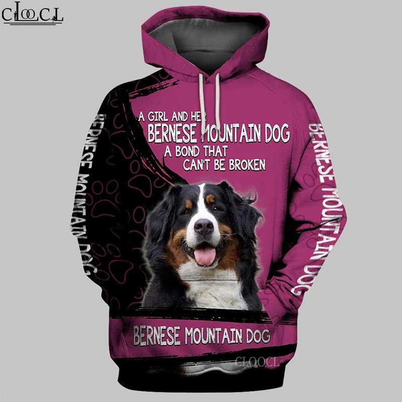 

HX A Girl and Her Bernese Mountain Dog Hoodie Men Women Sweatshirts 3D Print Fashion Harajuku Casual Tracksuit Drop Shipping