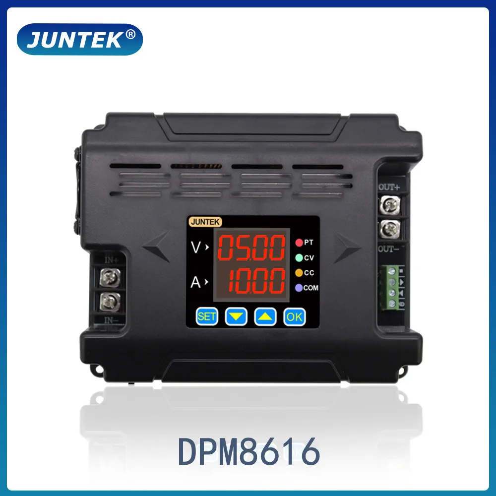 JUNTEK DPM8616 60V16A Programmable DC DC digital adjustable Step Down voltage Power Supply Buck converter 485 communication