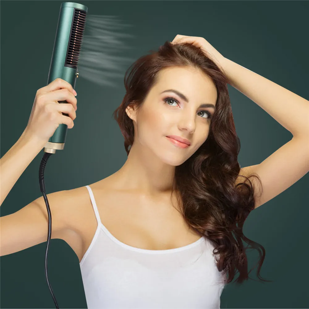 Spazzola ad aria calda Asciugacapelli 3 in 1 Ventilatore Pettine Piastra per stirare Piastra per capelli Bigodino Uso domestico Strumenti per lo styling dei capelli