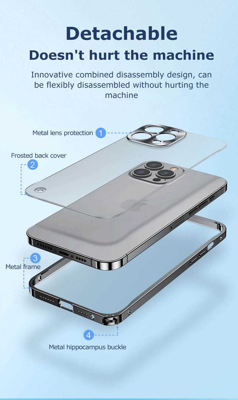 Metal Phone Case For IPhone 12 13 14 15 16 17 Pro Max Cover 16Plus Magnetic Aluminum Frame Phone Shell For IPHON 16 17 Pro Max