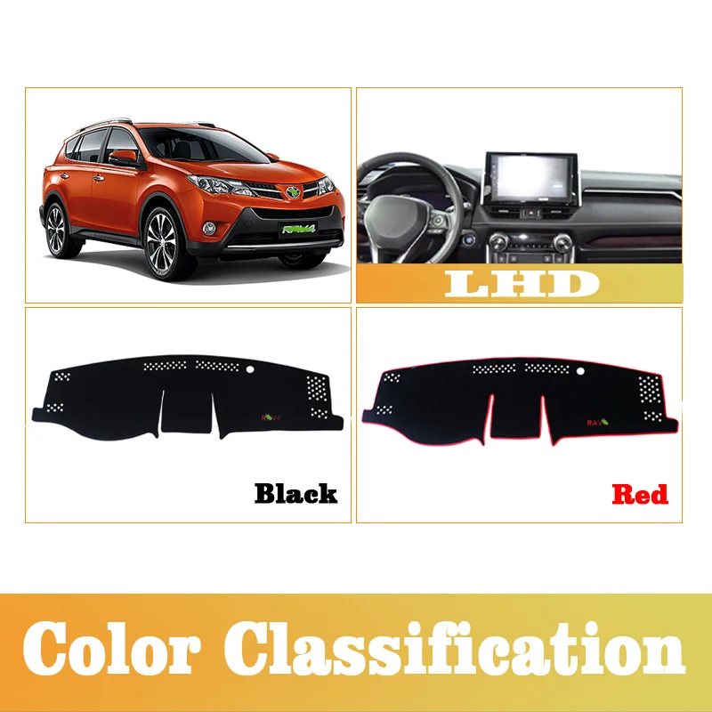 Car Dashboard Mat Sun Shade Instrument Desk Cover Accessories For Toyota RAV4 XA50 2019 2020 2021 2022 2023 2024 RAV 4 Hybrid