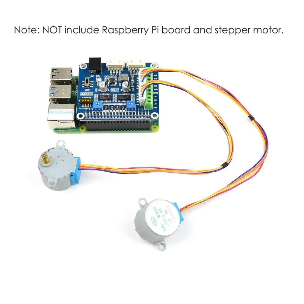 Cappello della scheda di espansione del Driver del motore passo-passo DRV8825 A 2 canali per Raspberry Pi A + 3 4 B Zero W H Jetson Nano