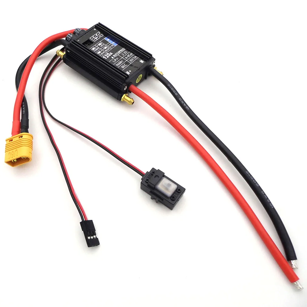 3S 120A ESC แปรงมอเตอร์ควบคุมความเร็ว2-Ways ไปข้างหน้าสำหรับ RC เรือลากจูง Fishling เหยื่อเรือ cruise Marine