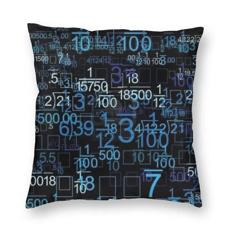 Hacker Code Binary Code Pillow Case Decoration Geek Science Computer Cushion Cover Throw Pillow for Sofa Double-sided Printing