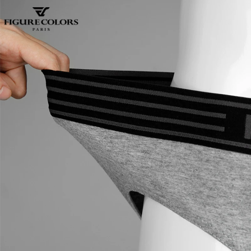 3Pcs/Cotton Men's Underwear Briefs Sexy U Convex Breathable Shorts Underpants Gay Men's Youth Low Waist Solid Color Bottom Pants