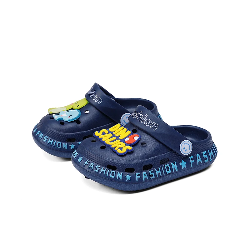 2021 Children Sandals Summer Boy Girl Hole Shoes Rubber Kids Toddlers Dinosaur Garden Beach Flat Sandals Slippers