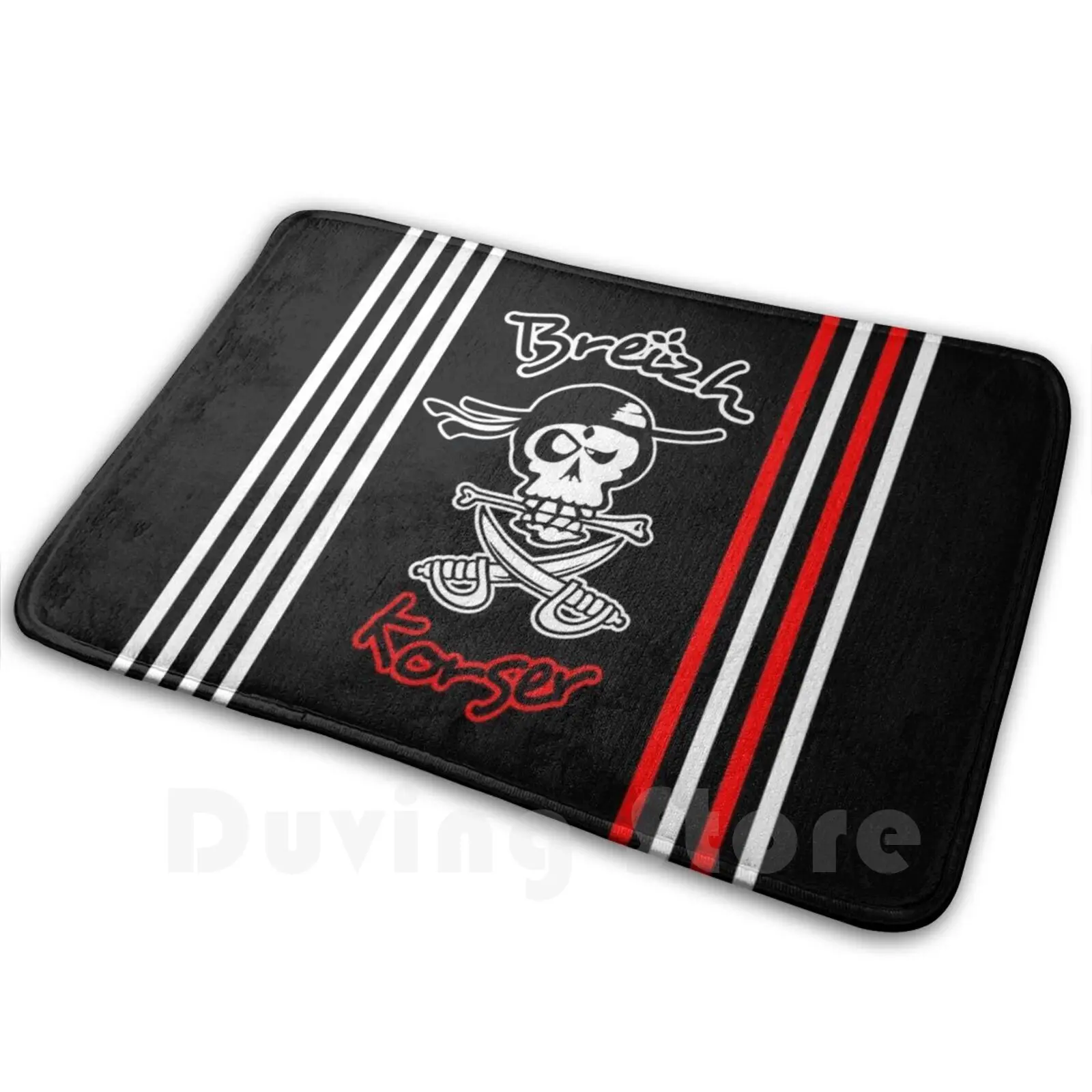 Breizh Korser ( Corsair Of Brittany ) Chap 3 Mat Rug Carpet Anti-Slip Floor Mats Bedroom Privateer Brittany Breizh Korser Pirate