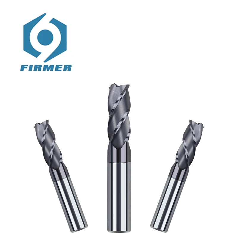 Ferramentas de corte planas cnc 4 flautas fresa de carboneto de metal duro usinagem cnc fresa de carboneto de tungstênio