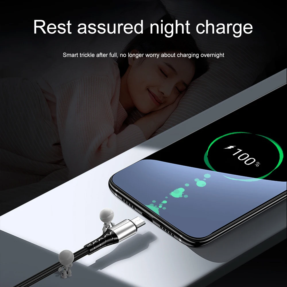 Кабель Micro USB Type-C для быстрой зарядки, 5 А, 0,3/1/1 м