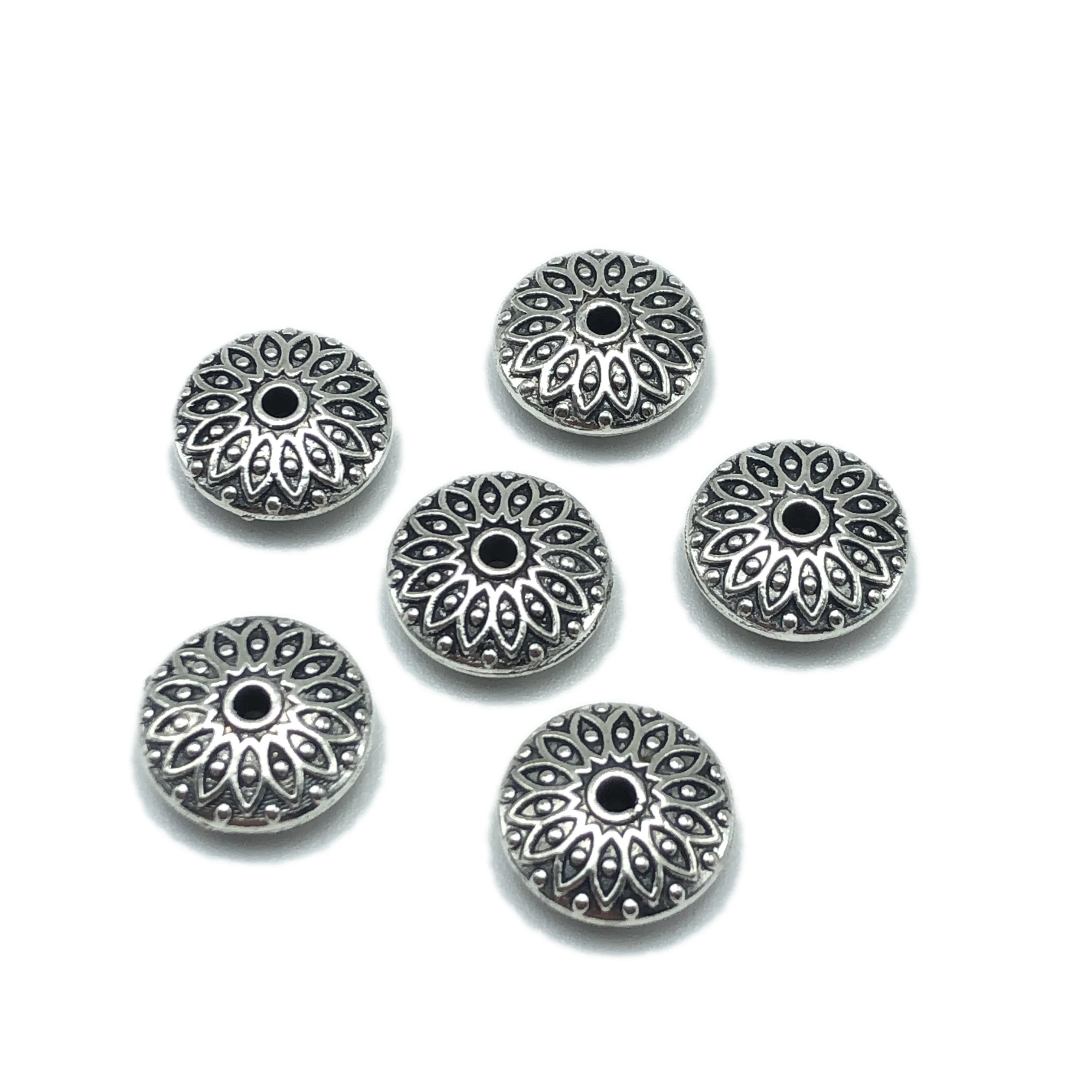 15pcs disc perforated spacer beads septa connection for jewelry making DIY handmade bracelet jewelry accessories wholesale