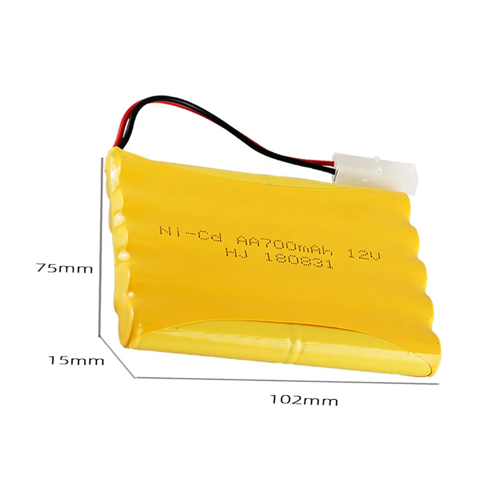 12V Aa Pin Phụ Kiện Xe Hơi 12V 700Mah NiCD Pin Sạc Bộ Cho Rc Xe Ô Tô Đồ Chơi Xe Tăng đoàn Tàu Robot Thuyền Súng Một Phần