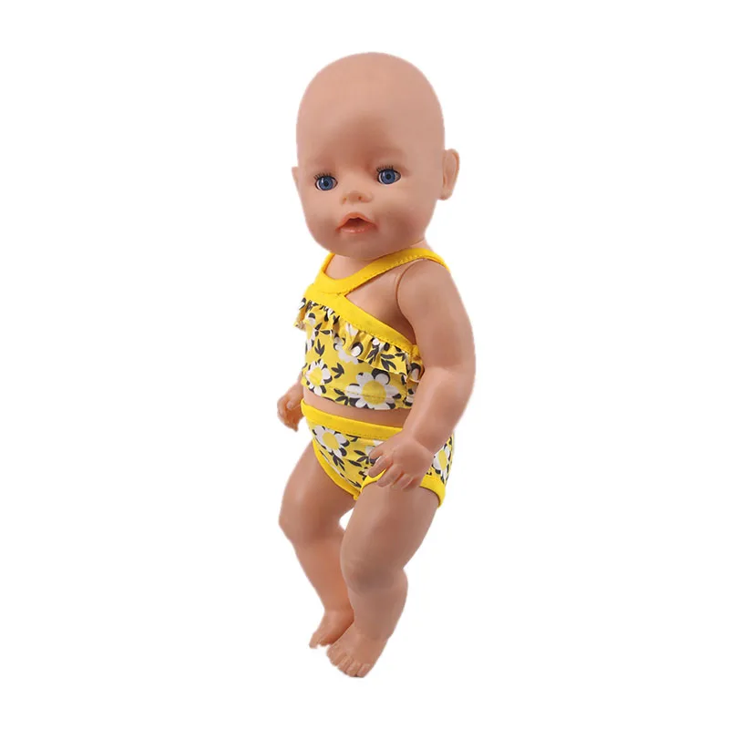 Doll Swimsuit 18 Inch Girl and Boy 43Cm Born Baby Swimming  Hammock Multiple Elements  Festival Toy  Gift