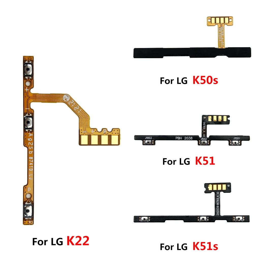 

New Power Switch On/Off Button Volume Key Button Flex Cable For LG K22 K50s k51 k51s Replacement Parts