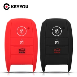 KEYYOU Car Styling Silicone Key Covers Fob Case For Kia Rio KX3 KX5 K3S Ceed Cerato Optima K5 Sportage Sorento Auto Accessories