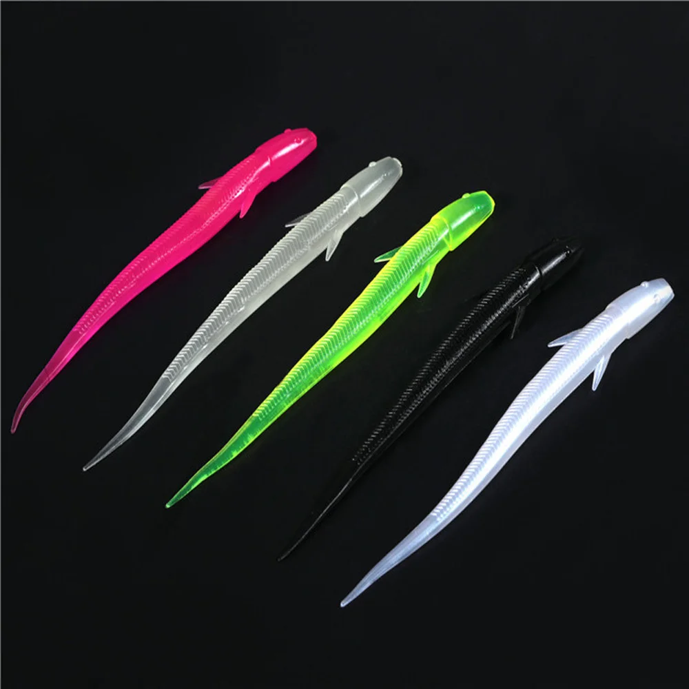 3pcs/lot Bionic Small Fish Silicone Soft Fishing Lure 11cm 3g Artificial Loach Bait Fake Bait Swimbait Jig Wobbler Fishing Lures