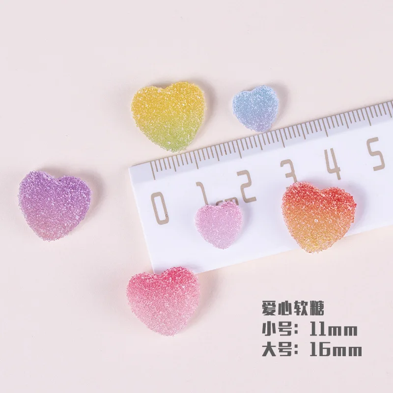 20Pcs Soft Candy Design Nail Charms 11mm/16mm Large Rhinestones For Nail Gradient Nail Art Pendant Manicure Nail DIY Craft