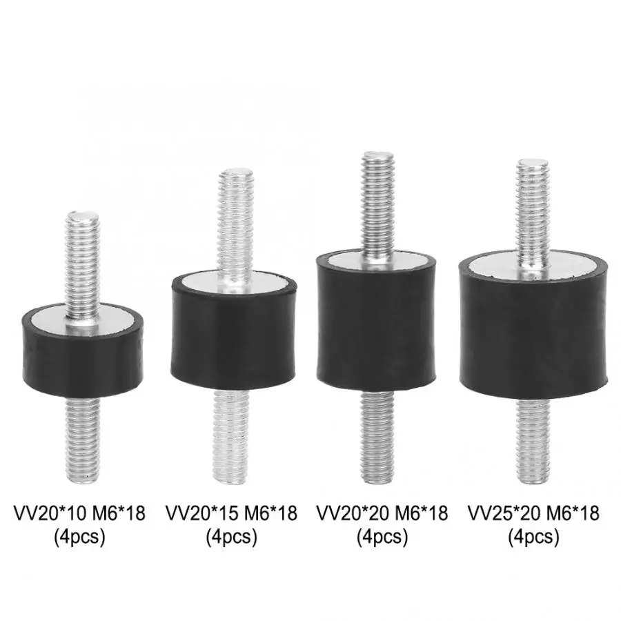 M6 Rubber Mounts Male Anti Vibration Silentblock Car Boat Bobbins Damping Elements for Vibration and Noise Control