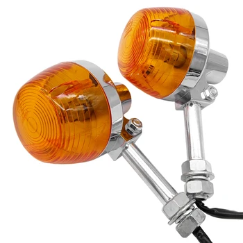 Motorrad 10mm Blinker Licht für Honda XL100 C70 CT70 CT90 CB350 CM400 CB450 CB750 Indikatoren Blinker Blinkers Bernstein lampe