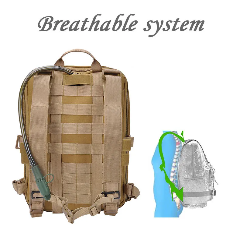 ACEXIER Flatpack D3 Sac à Dos Tactique Avec Poche Molle Pour