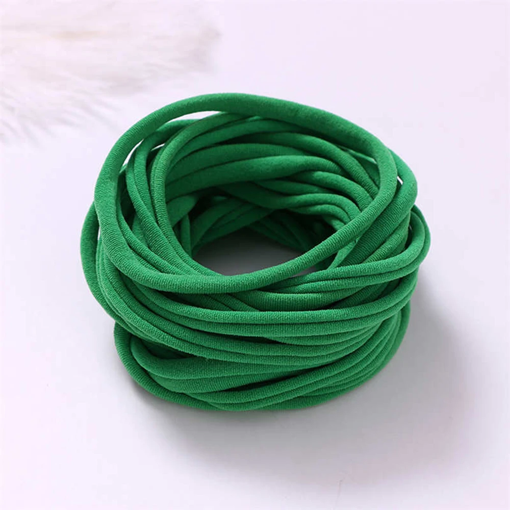 100 Teile/los Baby Mädchen DIY Stretchy Dünne Nylon Mädchen Elastische Abendessen Weiche Stirnband Baby Zubehör Infant Kopfbedeckungen Baby Artikel – Detail 12