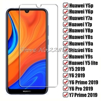 HD Tempered Glass For Huawei Y5p Y6p Y7a Y7p Y8p Y8s Y9a Y6s Y9s Y5 lite Y6 Prime Pro Y7 2019 Y5lite  Screen Protector Film