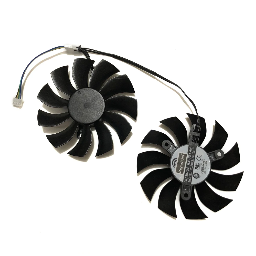 

2Pcs/Set 4Pin PLA09215B12H,VGA Cooler,Graphics Card Fan,For EVGA GTX980TI,For EVGA GTX950 ACX2.0