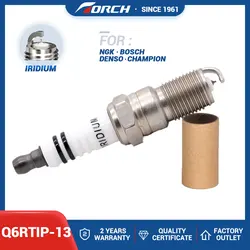 Iridium Platinum Spark Plug Torch Q6RTIP-13 Replace for VOLVO 30777349 FORD 1S7J-12405-DA 5M5G-12405-AA 1204572 1369704 1307093