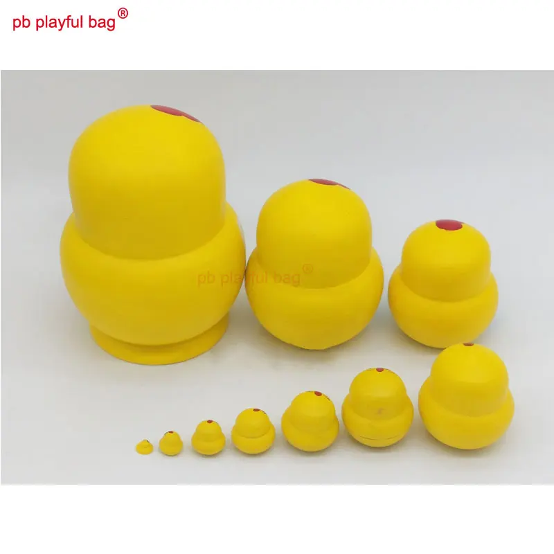 Ten Layer Chicken Russian Dolls Painted Wooden Kids Toy Exquisite Crafts Christmas Gift Russian Nesting Doll Decorations HG47