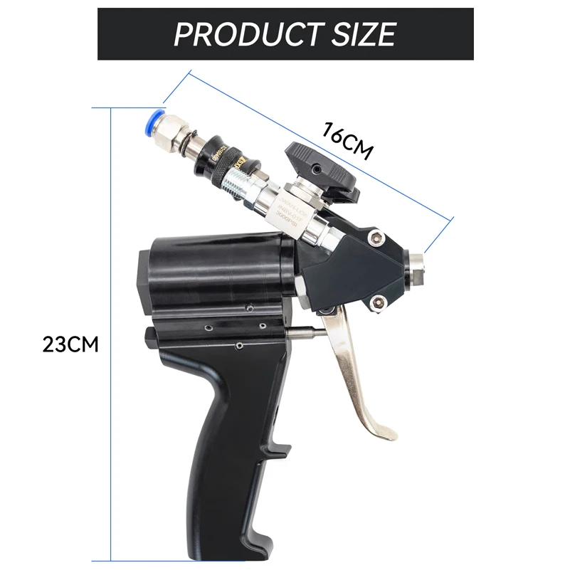 Polyurethane Foam Spray Gun P2 Air Purge PU Foaming Injection AB Two-component High Pressure Coating Spray Gun kit