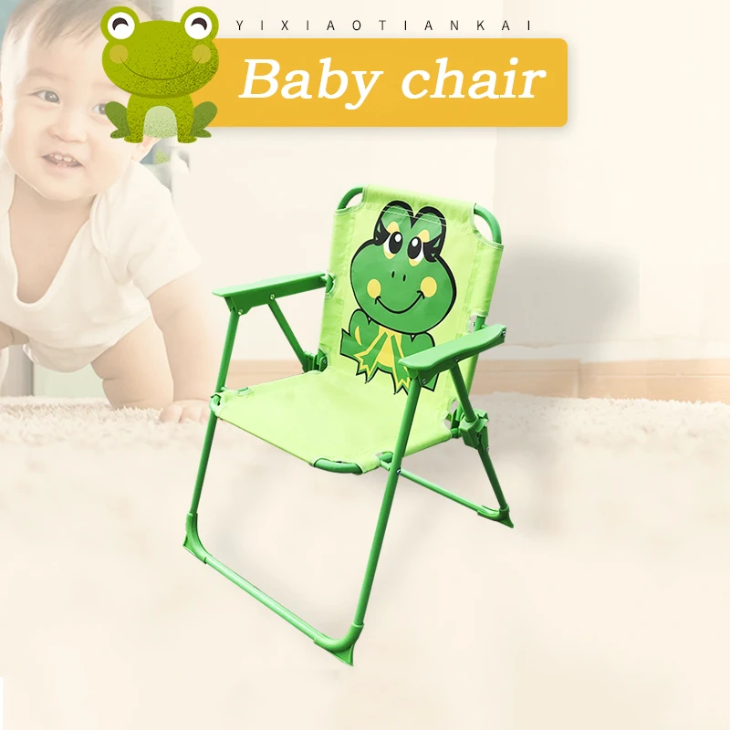 Cute Cartoon Printed Foldable Chair for Children, Outdoor Portable Chair, Lightweight, Camping, Picnic, Hiking, New