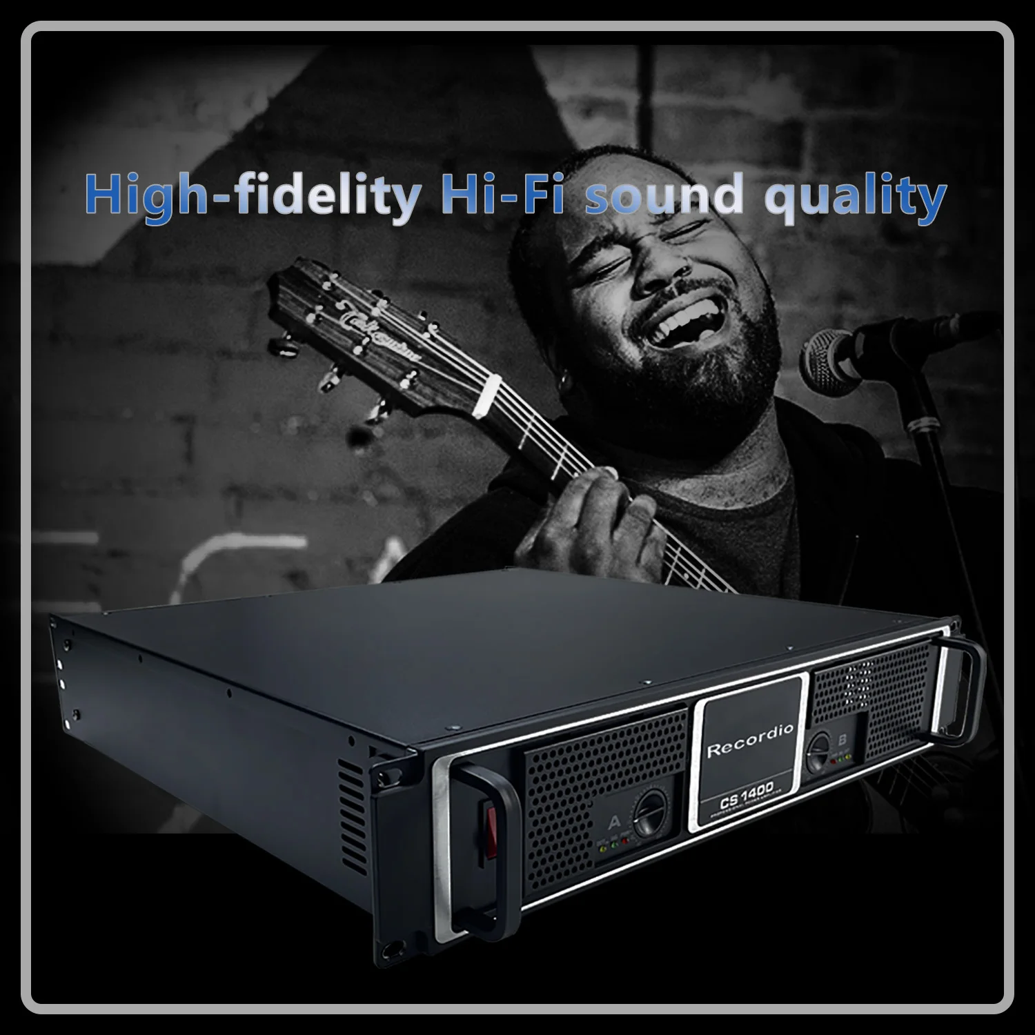 GAP-S1400 High Performance 2000W*2 Power Amplifier HiFi Power Amplifier Use For Professional DJ Stage