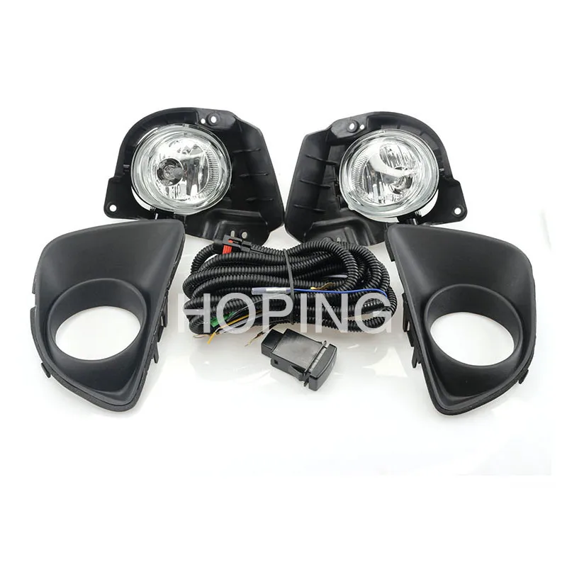 Hoping 1 Set Front Bumper Foglight Upgrade Kit For Madza 2 Demio M2 2007 2008 2009 Version Additional Foglight Kit Set