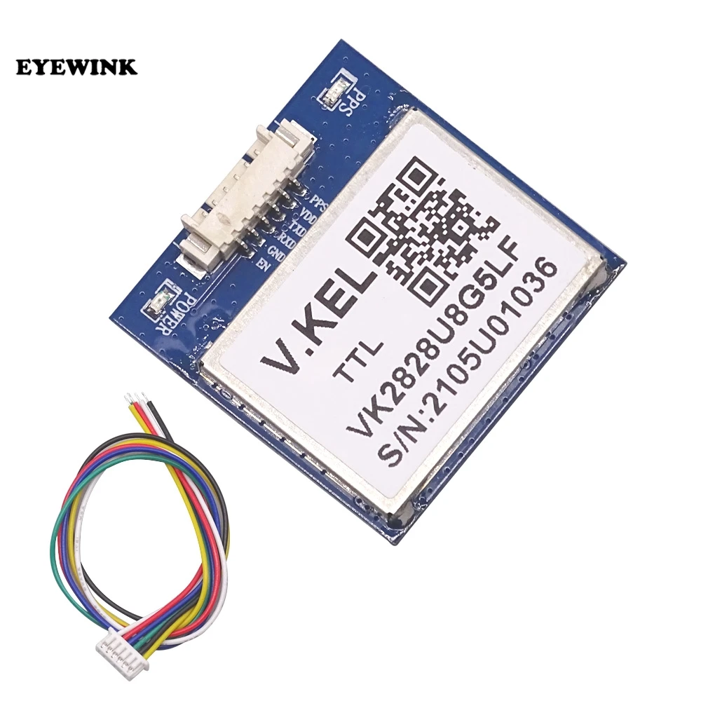 VK2828U8G5FTTL moduł GPS Gmouse z anteną TTL 1-10Hz z lampą błyskową sterowanie lotem moduł FZ0517/FZ0517C G28U8FTTL