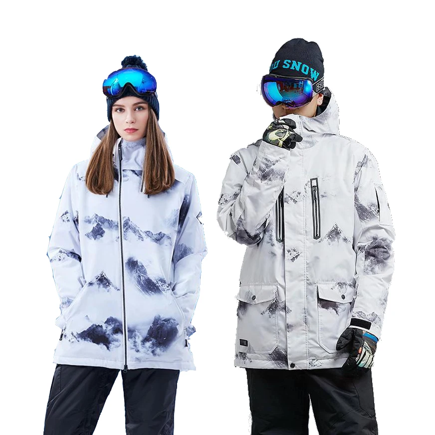 

GS Couple wear Women's and Men's Ski Jackets Snowboarding Jackets 10K Waterproof Windproof Breathable Outdoor Sports Snow Wear