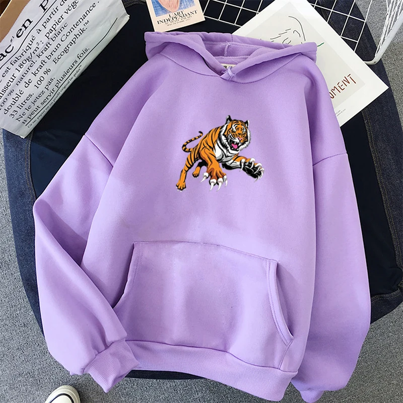 Funny Cartoon Tiger Plus Size Hoody Men Tracksuit Unisex Pullover Oversize Mens Women Hoodies Hip Hop Sweatshirts