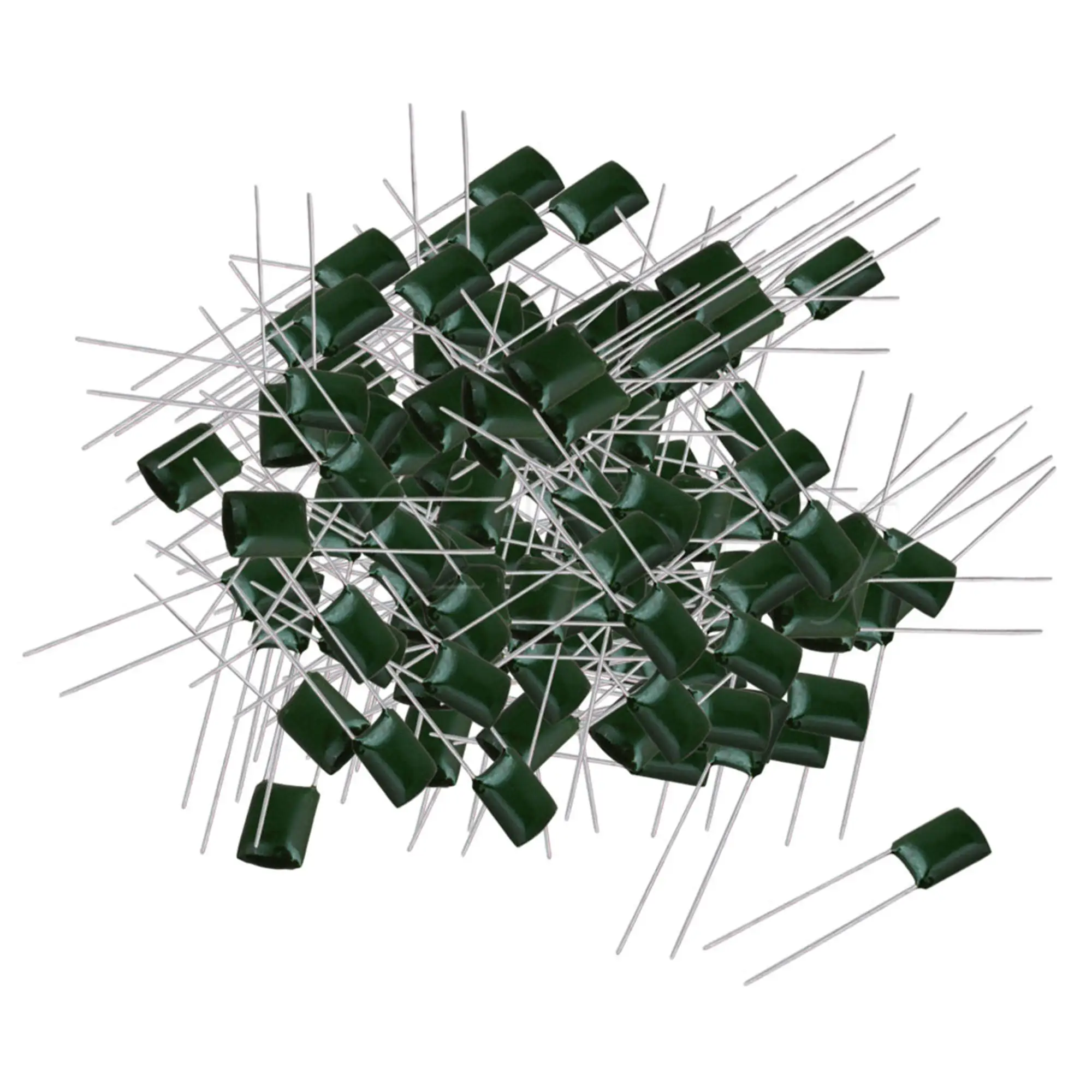 

Yibuy 50 Pieces Green 2A223J Electric Guitar Polyester Film Capacitors 100V 0.047U